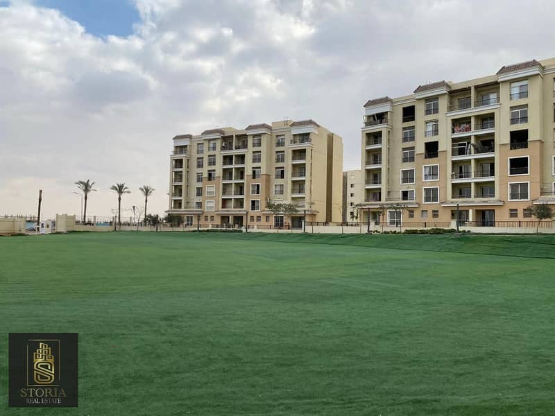 4-room apartment in a private garden for sale in installments over 8 years without any interest. Excellent location directly next to Madinaty 13