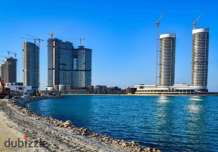 Apartment for sale in the North Coast in installments over 12 years  first row directly on the lagoon  fully finished  immediate delivery 5