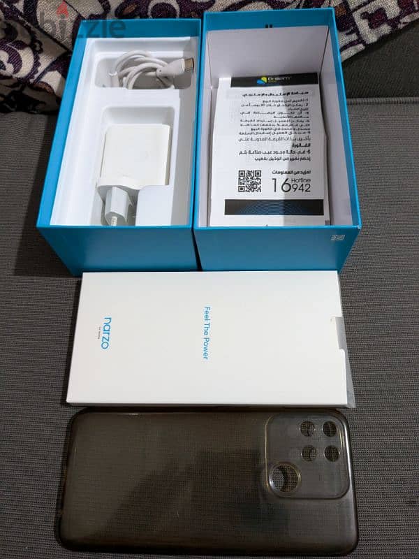 Realme Narzo 50A بالكرتونة و حاجته 9