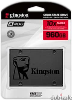 هارد كينجستون SSD  داخلي بسعة 960  جيجابايت  2.5 بوصة - جديد  - متبرشم 0