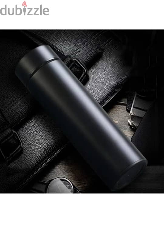 Black Thermos Temperature Display Water Bottle 500ml 6