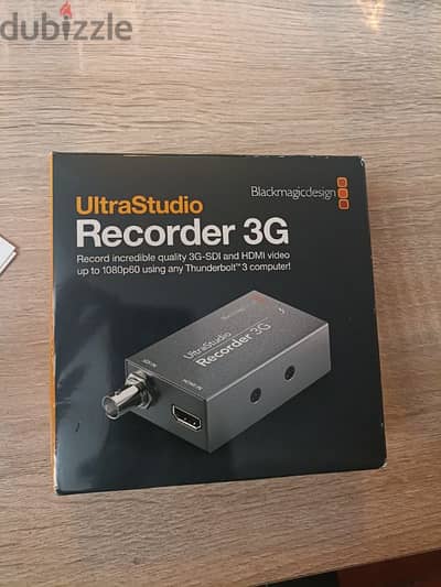 Blackmagic recorder 3G