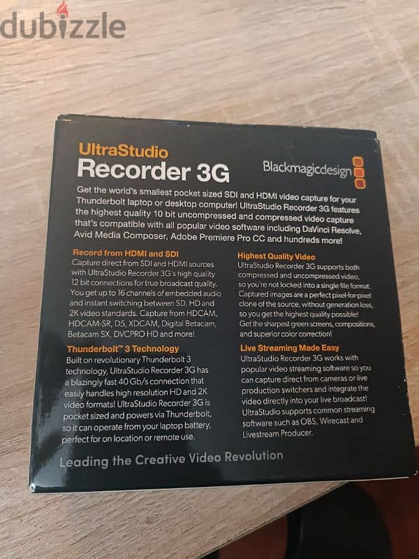 Blackmagic recorder 3G 2