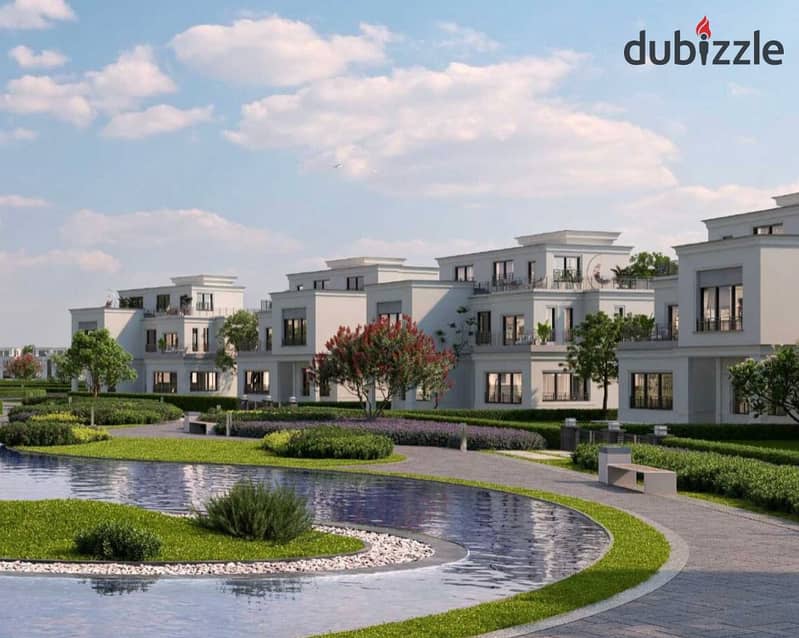 Own a fully finished apartment with a landscape view, in installments over 10 years, in a prime location in Sheikh Zayed, next to EMMAR 5