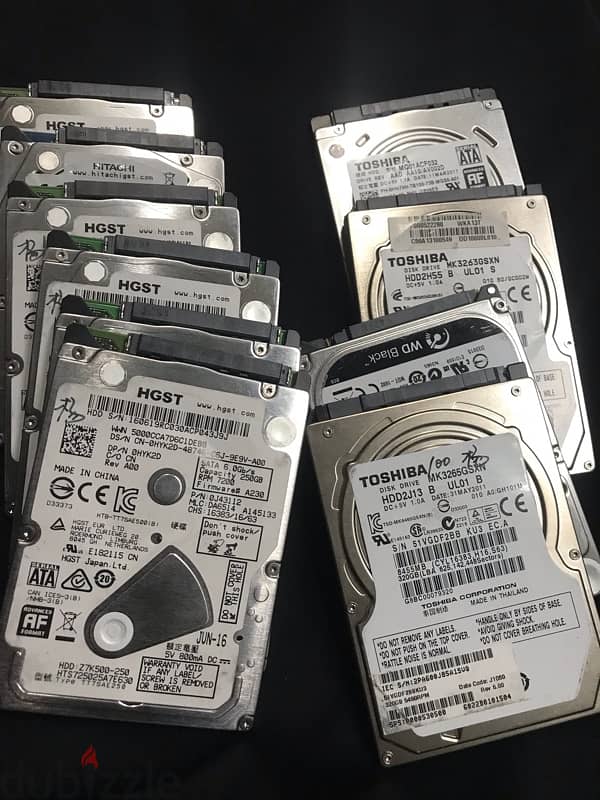 هاردات استعمال خارج هيلث 100%  250/320 Gb انواع مختلفه 0