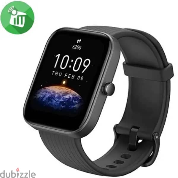 ساعة سمارت واتش Amazfit Bib 3 اقوي براند ساعات ذكية بسعر لقطة 0