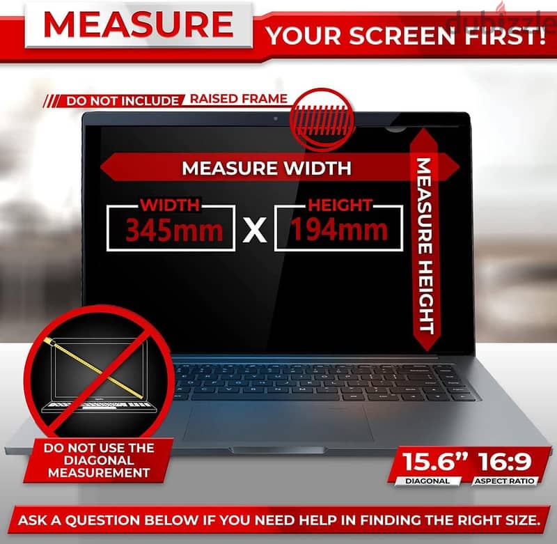 Privacy Screen Filter for 16:9 Widescreen Display 7