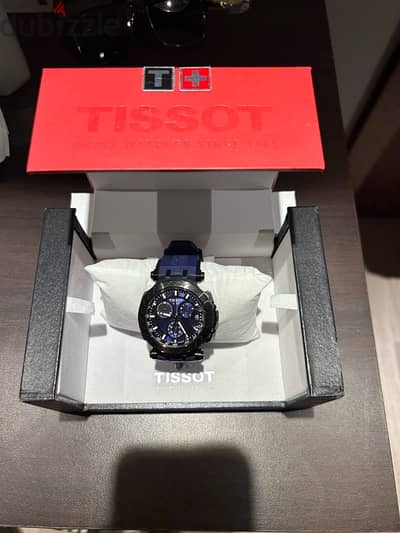 Tissot T-Race Chronograph Gray and Black PVD blue dial watch