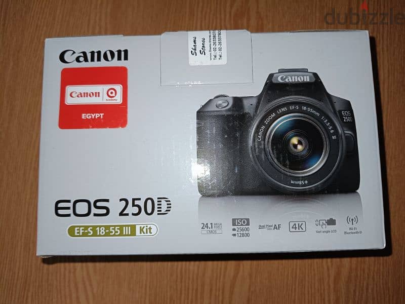 canon 250d + lens 18-55 6