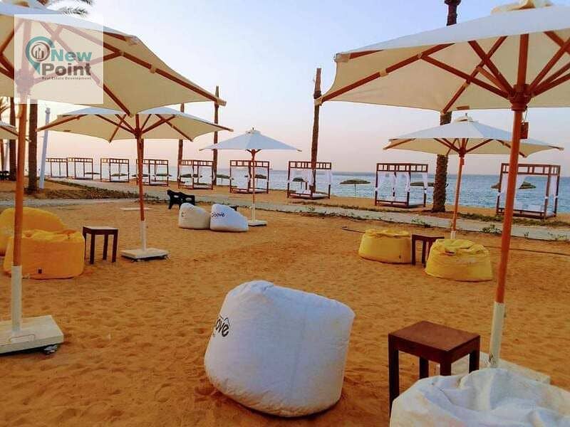 Immediately on the sea, receive a fully finished two-bedroom chalet in The Grove, Ain Sokhna 1