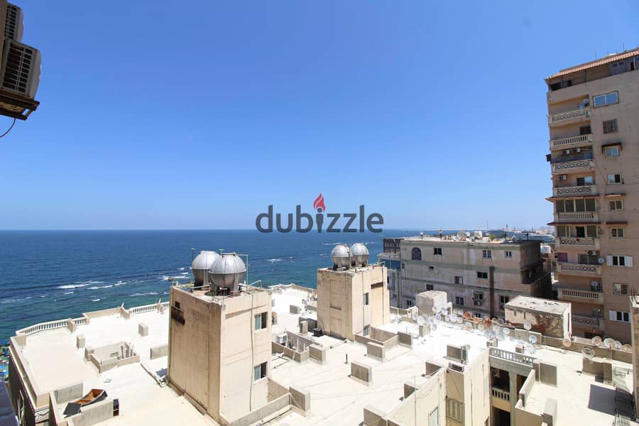 Apartment for rent, modern, 135 m, Al Mandara, direct sea view, side view - 12,000 per month 1