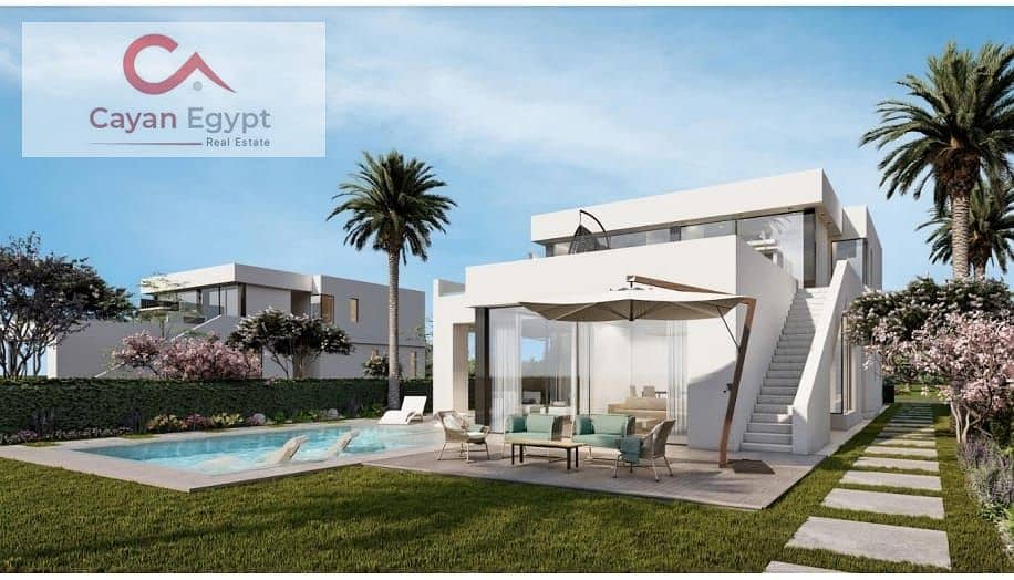 Sea View Townhouse Villa on the sea in Sea Shore from Hyde Park with a construction rate exceeding 60% in installments with a special discount 9