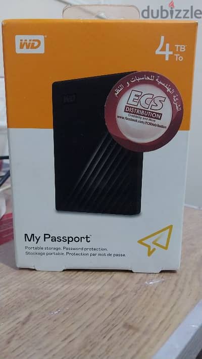 WD EXT. 4TB USB3 هاردسك خارجي ويسترين ديجيتال 4تيرابيت