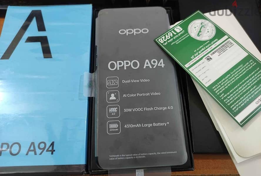 Oppo A94 موبايل أوبو زيرو بدون خدش بكافة مشتملاته 6