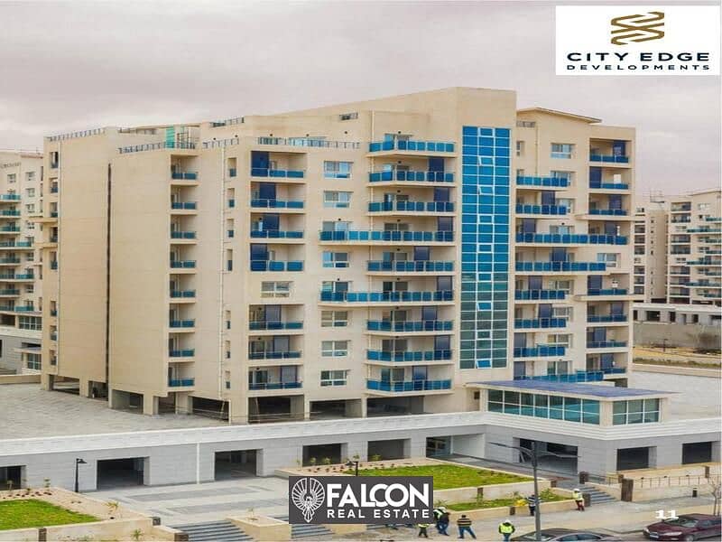 ((Receive now with a 15% down payment)) A fully finished apartment in the heart of New Alamein Downtown, next to City Edge Towers 10