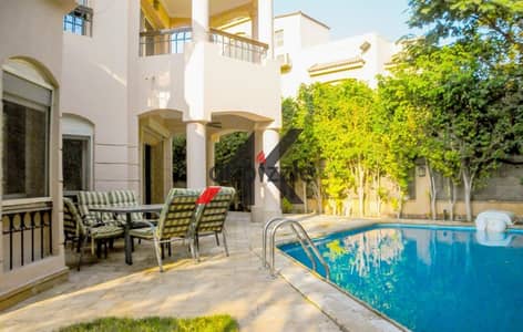 Fully Furnished  Stand Alone L450m. with pool For Rent in kattameya Residence