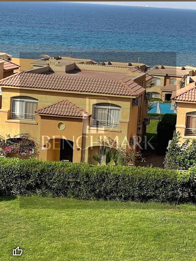 Villa Duplex 180 m for sale, double sea view, in Ain Sokhna Hills Village, next to Porto, installments over 8 years 6