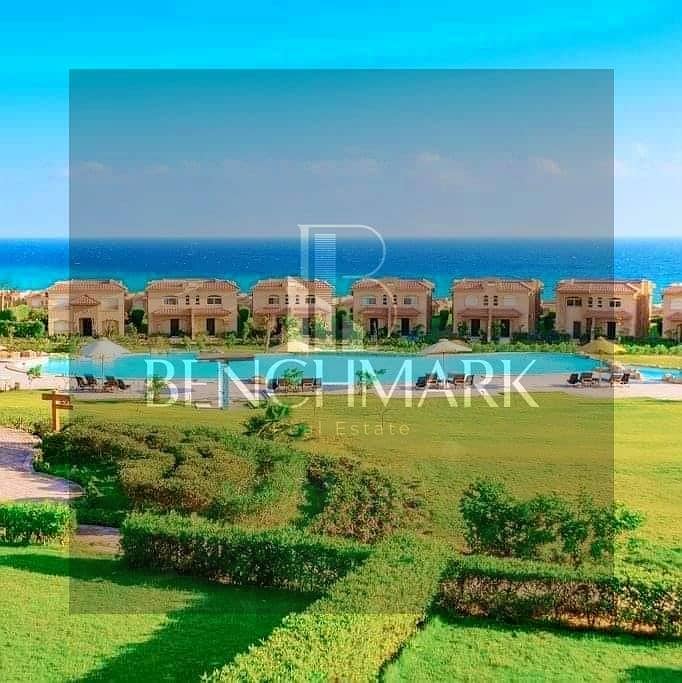 شاليه 125 متر للبيع جاردن في قرية تلال العين السخنة بجوار بورتو دبل فيو تقسيط علي 8 سنين Telal Ain Sokhna village 1