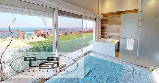 3rooms chalet with garden Directly on the sea for sale in telal sokhna 3