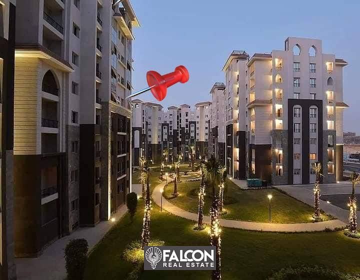 Ready to Move a  apartment modern finished view on iconic tower in installments up to 2034 in Al Maqsad New capital minutes to the Green River 1