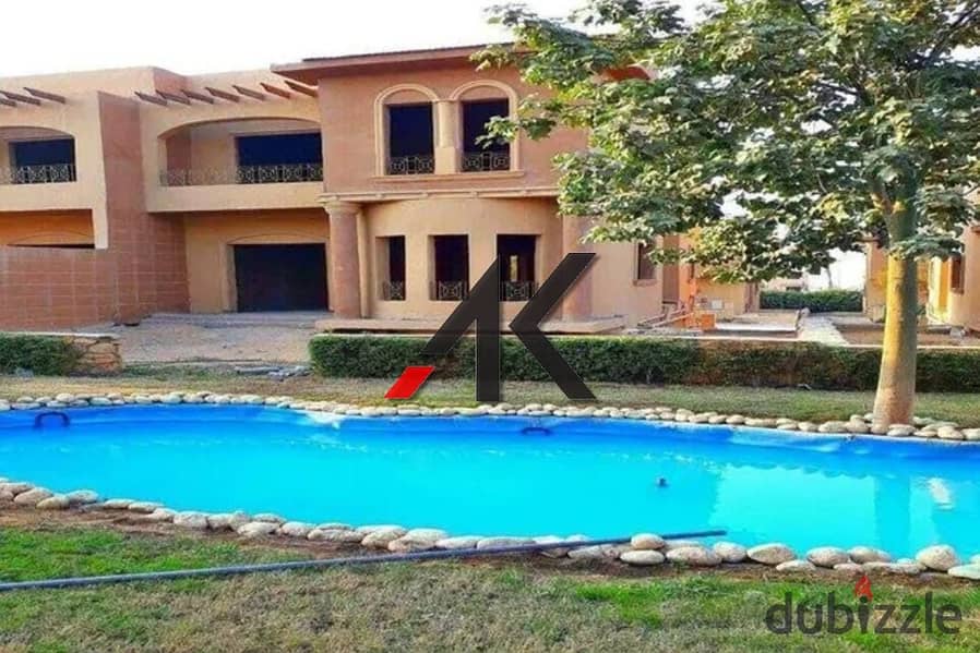 Prime Location Twin with pool For Rent in Moon Valley - New Cairo 4