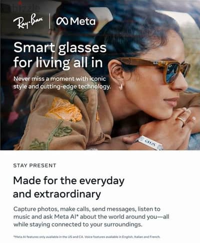 Ray-Ban | Meta ‏ Wayfarer Smart Glasses نظارات ريبان - ميتا ‏ ‏