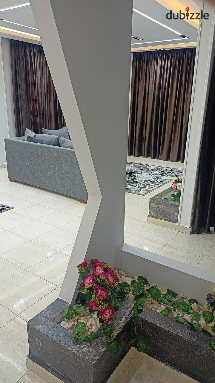 Furnished apartment for rent in Al Narges Buildings in Fifth Settlement 4