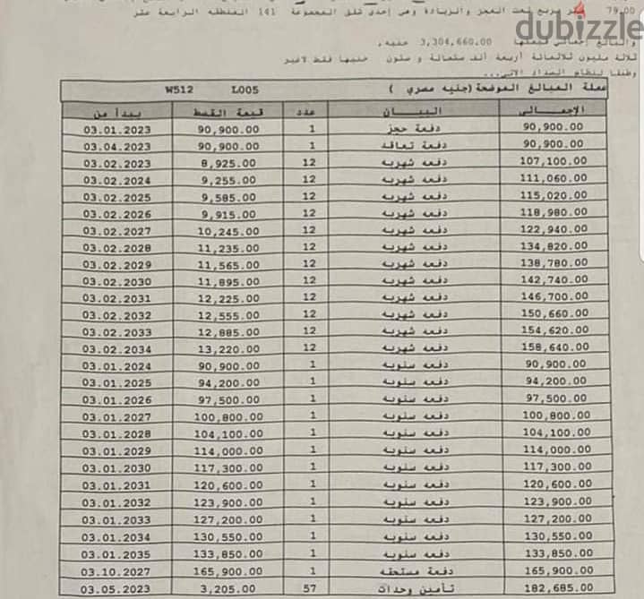 شقه 79 م للبيع في مدينتي B14 مقدم واقساط علي اطول فتره سداد (12 سنه ) 1