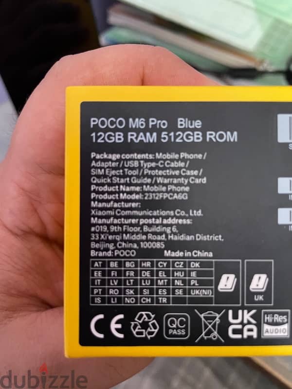 Poco M6 pro 512 giga 8