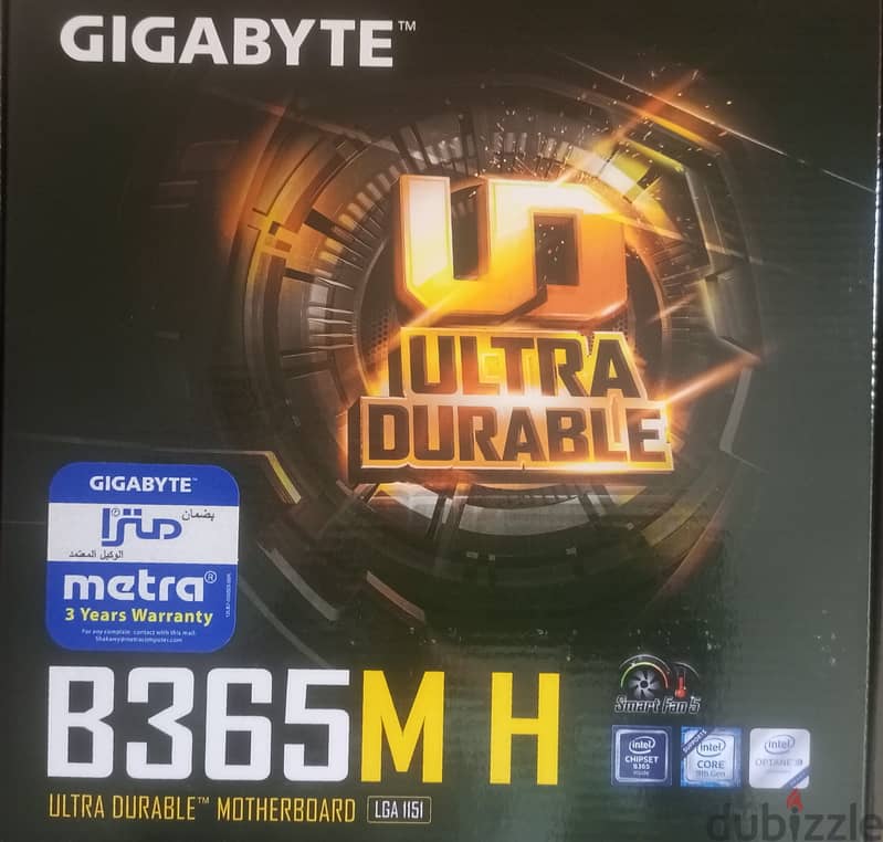 Mother board gigabyte 365mh-processor i39100f 2