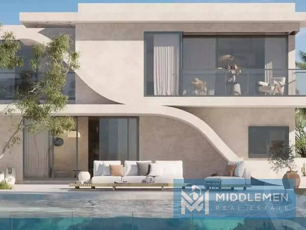 villa standalone 220m bahary 1st row for on sea and lagoon view , salt ras el hekma 0