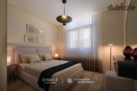 View and live immediately in O West Samih Sawiris, a fully finished apartment with installments over 7 years, Prime Location Direct, on Al Wahat Road 0