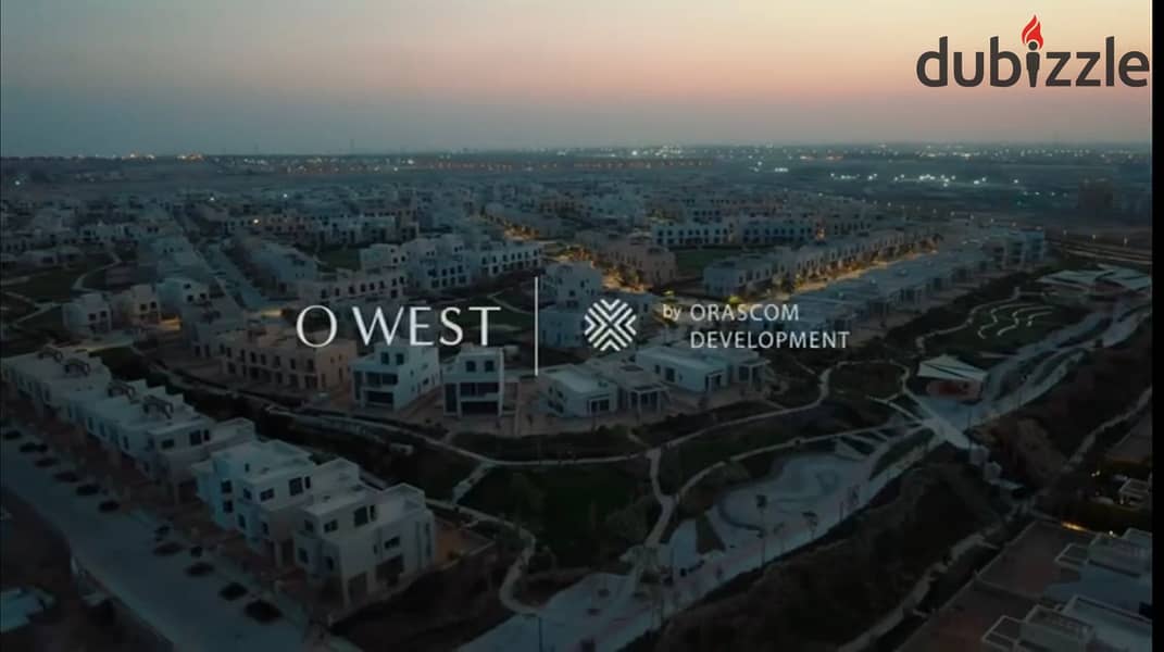 View and live immediately in O West Samih Sawiris, a fully finished apartment with installments over 7 years, Prime Location Direct, on Al Wahat Road 15