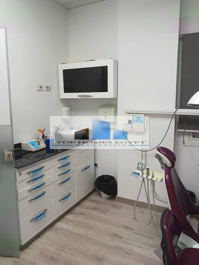 Clinic for sale 44 SQM furnished with ACs in Katameya Mall - 5th Settlement 3