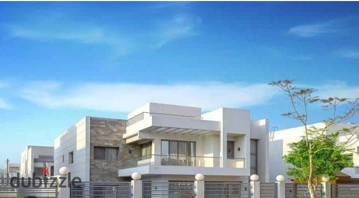 View and receive immediately a garden villa with landscape view in Sheikh Zayed, eastern expansions, in front of Mall of Arabia, in installments 1