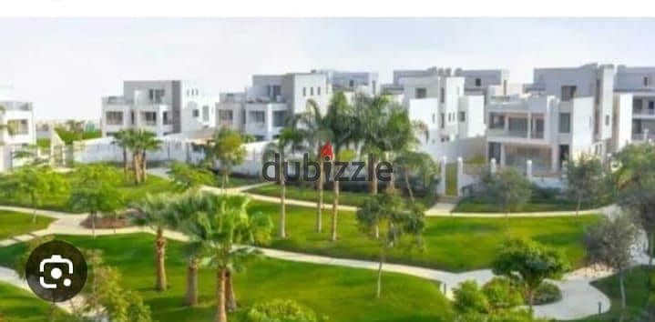 View and receive immediately a garden villa with landscape view in Sheikh Zayed, eastern expansions, in front of Mall of Arabia, in installments 2