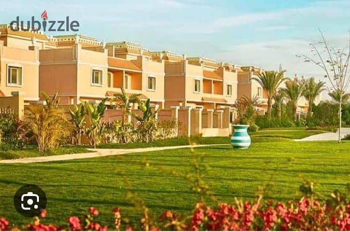 View and receive immediately a garden villa with landscape view in Sheikh Zayed, eastern expansions, in front of Mall of Arabia, in installments 5