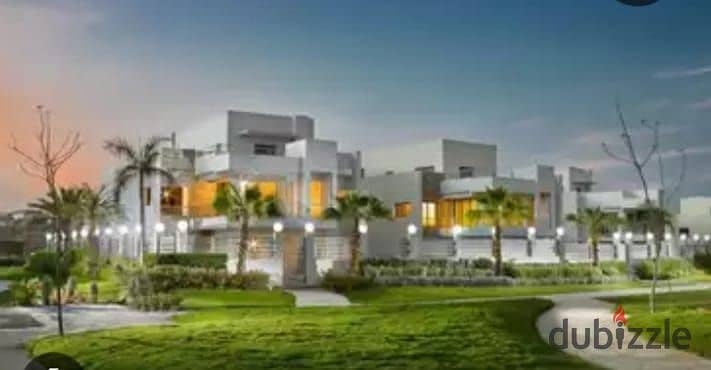 View and receive immediately a garden villa with landscape view in Sheikh Zayed, eastern expansions, in front of Mall of Arabia, in installments 6