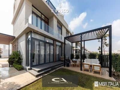 Townhouse villa * resale * Ready to move in the heart of the Administrative Capital with Misr Italia - Al Bosco | Al Bosco