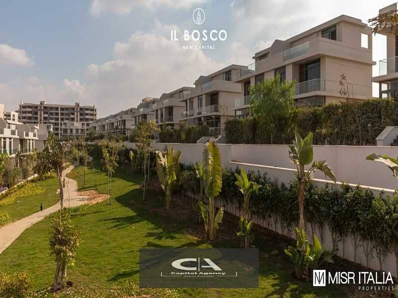 Townhouse villa * resale * Ready to move in the heart of the Administrative Capital with Misr Italia - Al Bosco | Al Bosco 17