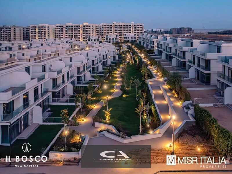 Townhouse villa * resale * Ready to move in the heart of the Administrative Capital with Misr Italia - Al Bosco | Al Bosco 6