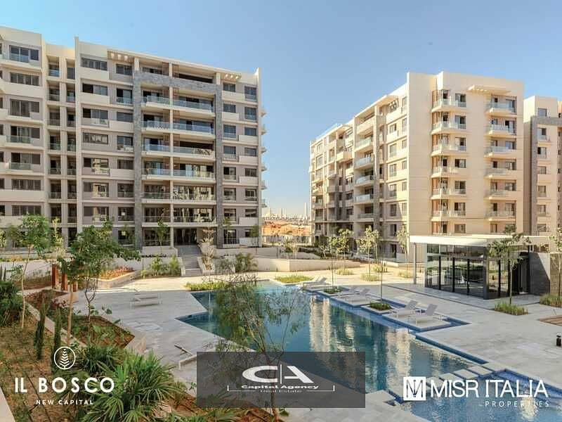 Townhouse villa * resale * Ready to move in the heart of the Administrative Capital with Misr Italia - Al Bosco | Al Bosco 8