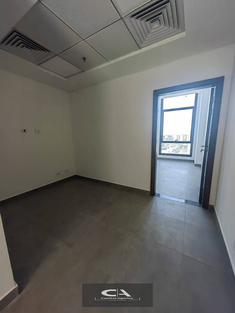 Clinic 45m Fully Finished with Ac's for rent at Eterna- Mivida- New Cairo 0