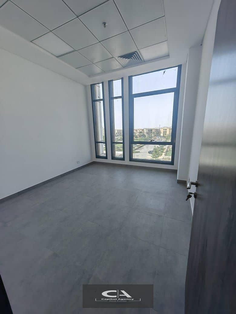 Clinic 45m Fully Finished with Ac's for rent at Eterna- Mivida- New Cairo 2