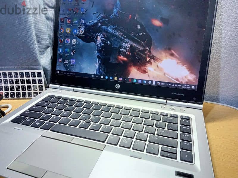 Hp elitebook ram 16 الجهاز بهاردين وبصمه 8