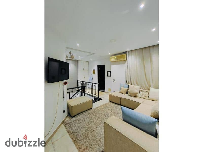 Duplex with garden for sale with kitchen behind Mall of Arabia in Murouj Compound next to Green Heights 1