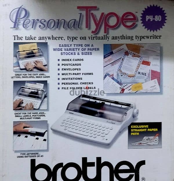 آلة كاتبة كلاسيكية Brother Personal Type PY-80" 4