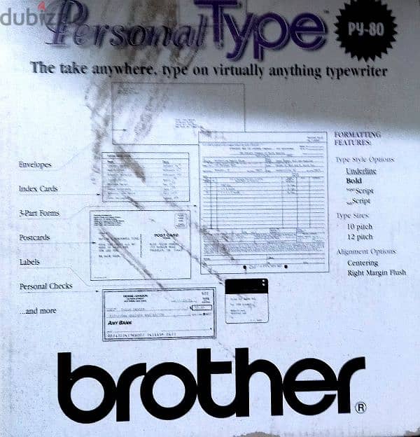 آلة كاتبة كلاسيكية Brother Personal Type PY-80" 5