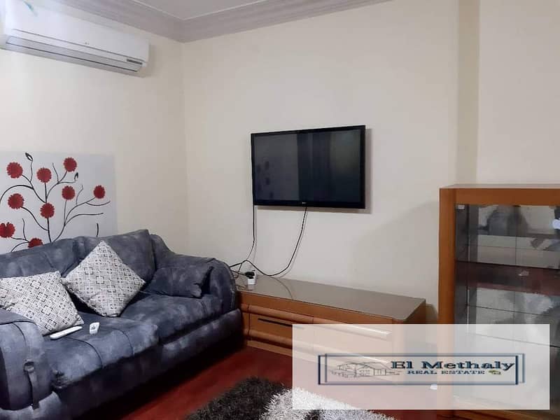 Furnished apartment for sale in Al Rehab City, View Garden, at a special price 9