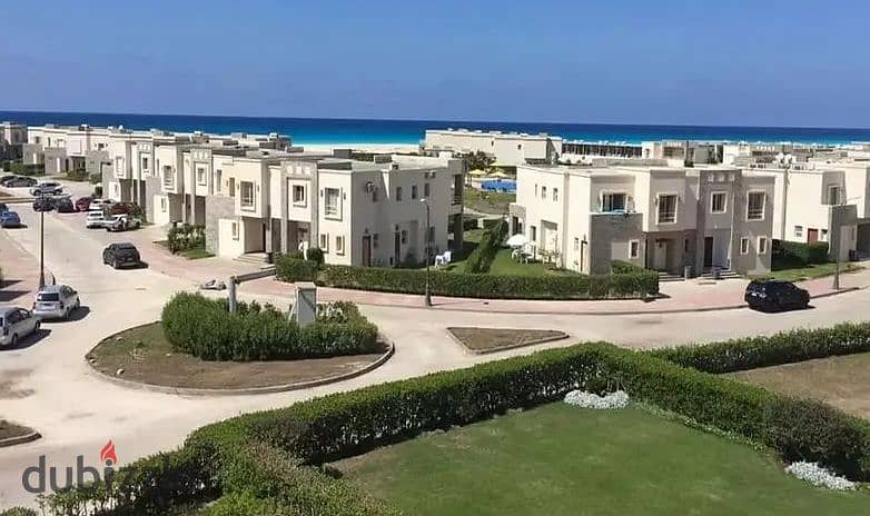 chalet for sale in Amwaj with an open view, located near Marassi. Available for cash or installment options 4